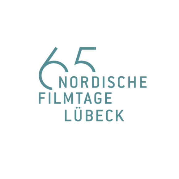 Logo der 65. Nordischen Filmtage Lübeck invertiert