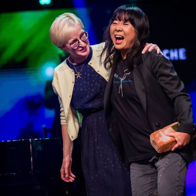 Piret Tibbo-Hudgins (Jurorin Baltischer Filmpreis für einen Nordischen Spielfilm), Malene Choi (Regie "The Quiet Migration") © Nordische Filmtage Lübeck / Olaf Malzahn