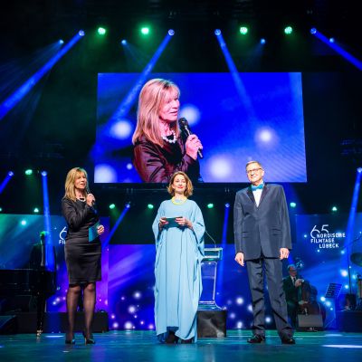 Susanne Kasimir (Geschäftsführerin), Loretta Stern (Moderatorin), Thomas Hailer (Künstlerischer Leiter) © Nordische Filmtage Lübeck / Olaf Malzahn
