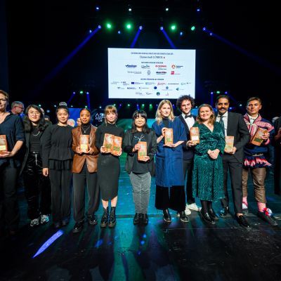 Jella Bethmann, Lea Wang, Naomi Kelechi Odhiambo, Jasmin Luu, Bianca Delbravo, Malene Choi, Tia Kouvo, Laurens Pérol, Kornelia Melsæter, Manish Sharma, Gard Emil, Stine Oppegaard  © Nordische Filmtage Lübeck / Olaf Malzahn