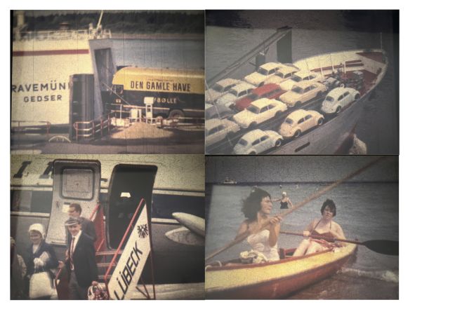 Collage Lübeck in historischen Industriefilmen