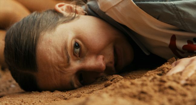 Linn liegt auf dem Boden und blickt sorgenvoll