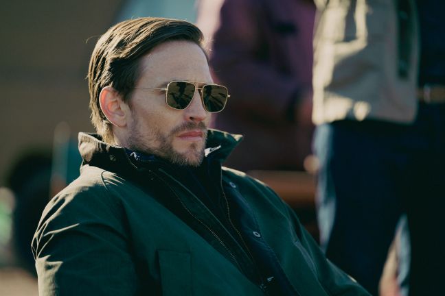 Der schwedische Außenminister Jacob Weiss mit Sonnenbrille