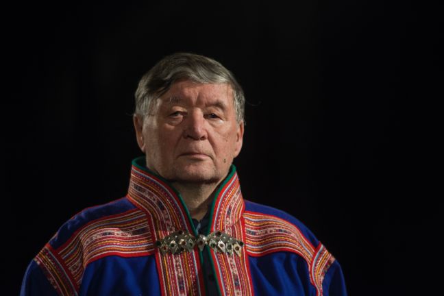 Älterer Sámi-Mann in Gákti