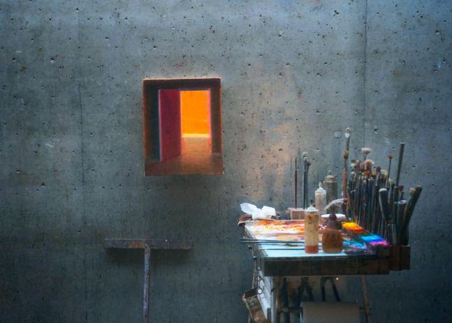 Leinwand und Kunstmaterial