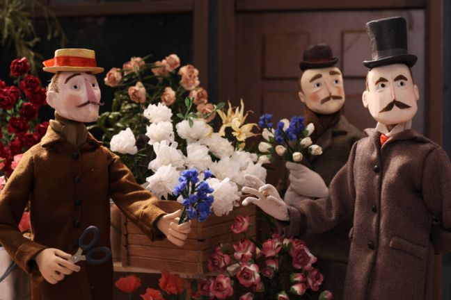 Viele Männer mit Schnurrbart