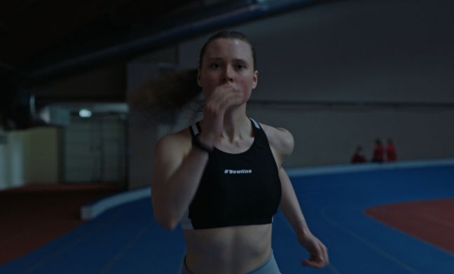 Victoria beim Lauftraining