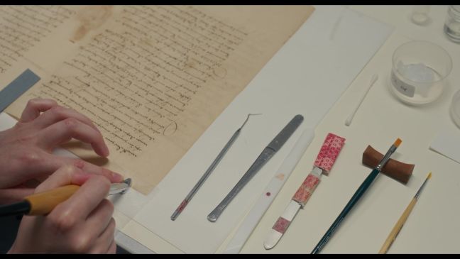 Restauration eines alten Texts