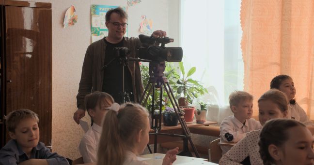 Pavel Filming Students
