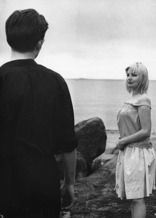 Kirsi und Matti am Strand