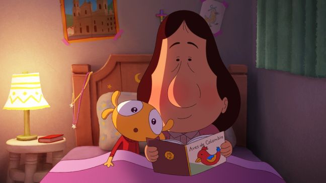 Doña Marta liest Epifanía aus einem Buch vor