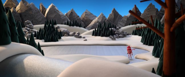 Panorama beim Schlittschuhfahren