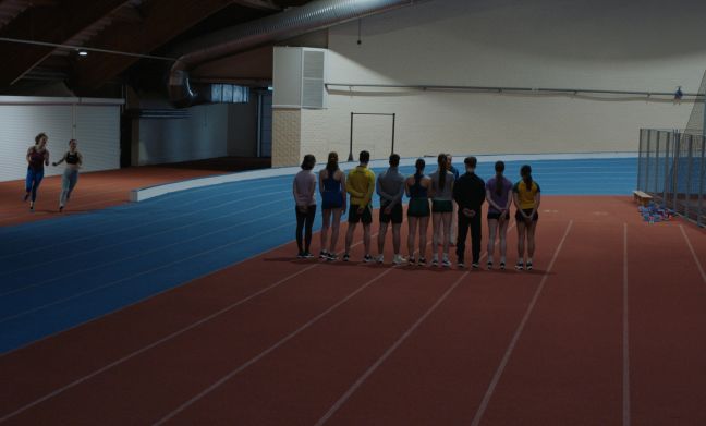 Leichtathletiktraining in der Halle