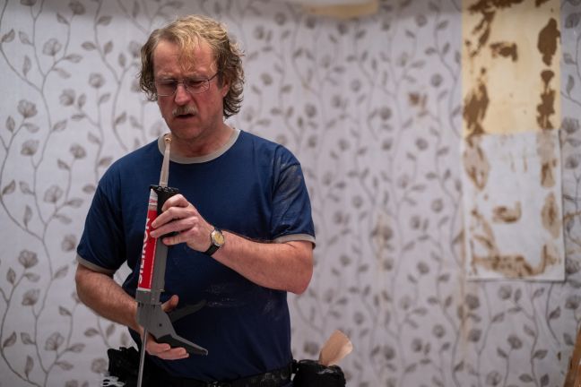 Ralf Prange beim Heimwerkern