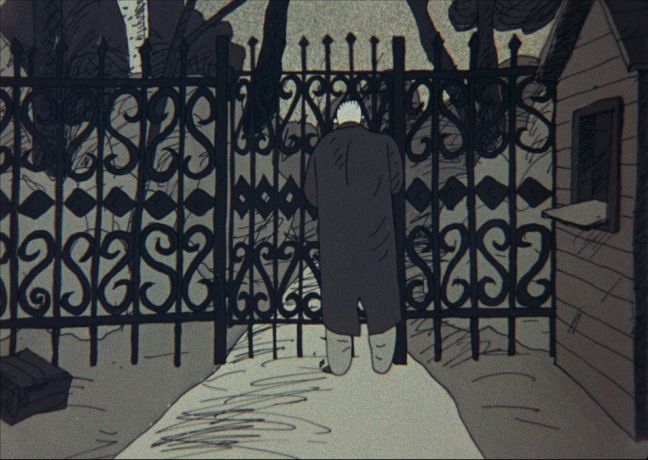 Der Parkwächter schließt das Tor ab