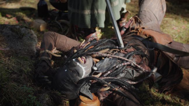 Tauriel besiegt einen Ork