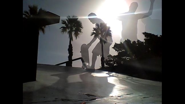 Schatten von Skateboardern